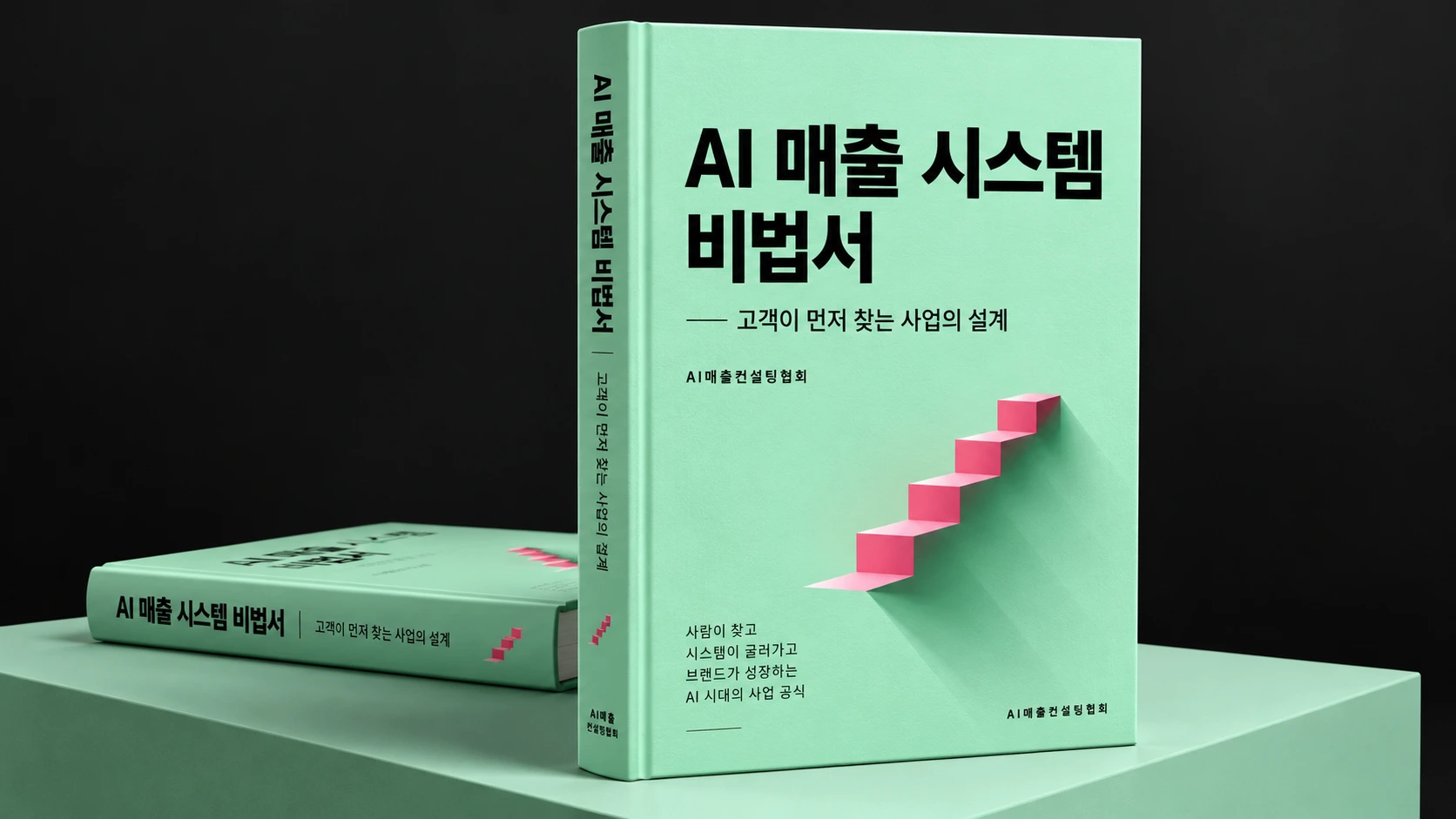 AI 매출 시스템 비법서 3D 책표지